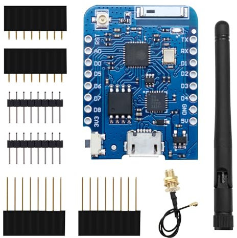 ESP8266 PRO,APKLVSR PRO NodeMcu Lua WLAN Entwicklungsplatine basierte esp8266-Serie ESP8266EX CP-2104 mit 4 MB externer Antennenanschluss für Arduino