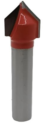 Fresa superior, fresadora para fresadora de madera, herramienta de vástago de 8 mm (12,7 mm, 90° V)