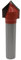 Oberfräser, HM Router-Bit Fräser Nutfräser Fräser für Oberfräse, Holzfräser mit 8 mm Schaft, Fräswerkzeug für NE-Metalle (12,7 mm 90° V-Cutfräser)