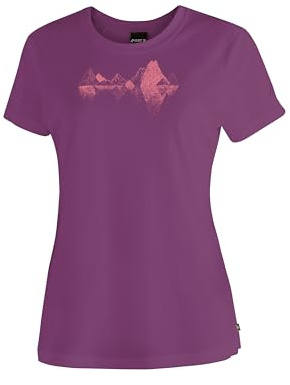 Maier Sports Tilia Pique W, Damen T-Shirt, Funktionsshirt mit Rundhals | Für Wandern und Freizeit, Dryprotec Technologie für schnelles Trocknen, Atmungsaktiv, Perfekt für den Sommer