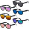 Dwenarry Party Sonnenbrille Set Bunte Retro Sonnenbrillen Vintage Verspiegelt Brille Party Bunt Multipack 80er Neon Party Brillen Festival 6 Pack