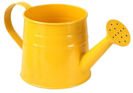 AWHAO Arrosoir Rétro Outil de Jardin Portable en Métal Plantes D'intérieur Arroseur Arroseur pour Plantes D'intérieur de Jardin, Jaune