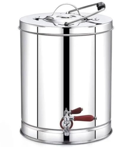 Thermos tradizionale in acciaio inox per tè e caffè, per bevande calde e fredde, dispenser per bevande con beccuccio, per casa, ufficio, feste e viaggi (acciaio inossidabile, 10 litri)