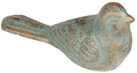 Cast Iron Door Stop Green & Gold Bird Door Wedge Doorstop Vintage Style Metal Door Stop Living Room Hallway Bedroom Kitchen Décor