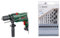 Bosch Electric Combi Drill EasyImpact 600 (600 W, in Carrying Case) + 9pc PointTeQ Hex Drill Bit Set (for Metal, Ø: 2-8 mm, Total Length: 60-117 mm, ¼’’ Hex Shank, Accessory)