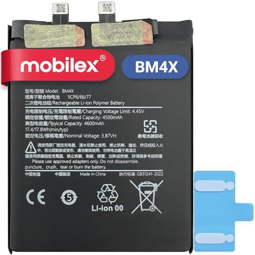 MOBILEX® Batterie BM4X pour Xiaomi Mi 11 5G | Interne Remplacement | 5000 mAh - OEM | Capacité d'origine
