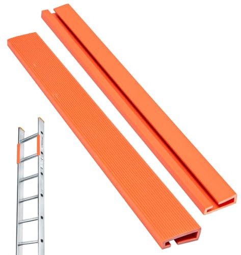 Ladder Stabilizer for Gutters & Roof, Ladder Guard Ladder Safety Covers Fits Extension Ladders with 1” Wide Offset “T”, Anti-Slip Scratch Protection Ladder Bumper Ladder Corner Protector