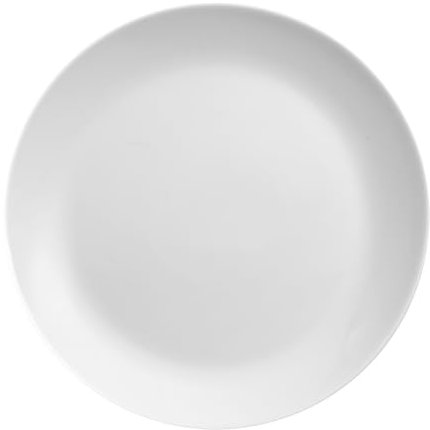 AMBITION Speiseteller weiß 24 cm Basic Essteller Opalglas für den Alltag Gastronomie Spülmaschine & Mikrowelle 1 Stück