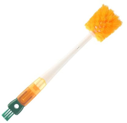 Bottle Cleaner Brush, Bottle Brushes for Cleaning, Multi Purpose Water Bottle Cleaning Brush for Bottles Pots Kettles Glass Thermos Flask and Cups (Yellow)