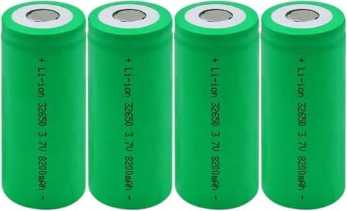 ZWDCVFGK 32650 Lithium Battery 3.7v 8200mah Rechargeable Battery, For Power Tools Toys lamp Chainsaw Electric Drill,4PCS