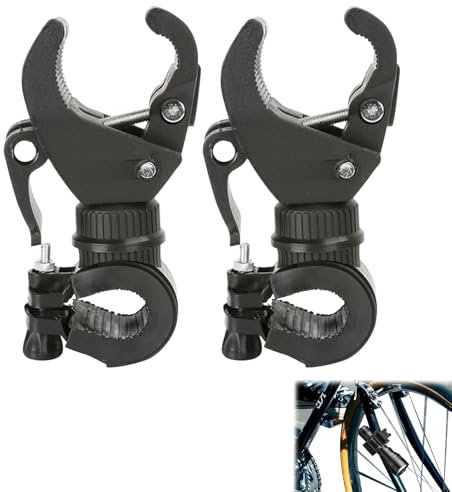 SOGHO 2 Stück Mehrzweck-Krückenhalter,stockhalter für rollstuhl,gehstock halterung tisch,Gehstockhalter,gehstock halterung tisch Für Rollstühle Feste Taschenlampen,Universelles Krückenhalter