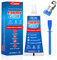 80ml Fabric Glue, Extra Strong Permanent Fabric Adhesive for Clothes Repairs, Leather, Crafts, Upholstery, Material, Textile, Felt and Badges Clear Washable Clothing Glue