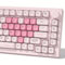 Womier Pink Keyboard Keycaps 60 65 75 100 Percent, MOA Profile Cute Keycap PBT Dye-Sublimation Key Caps Set for Cherry MX, Kailh, Outemu, Gateron Mechanical Keyboards (Love Origami)