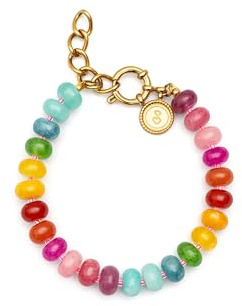 SINGULARU Armband Bloom Stones Edelstahl vergoldet Damenschmuck