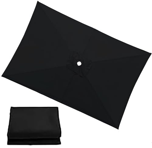 Parasol Replacement Canopy 4/6/8 Ribs, 3.0x3.0m 2.5x2.5m 2.7x2.7m Rectangular/Square Outdoor Umbrella Replacement Cover Waterproof Garden Patio Parasol Umbrella Canopy(B7,8Ribs: 270x270cm)