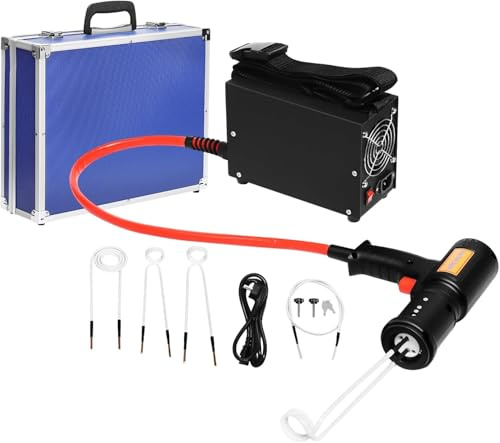 YIEMJS 1500W Induktionsheizgerät 750℃ Induktion Schraubenlöser 4 Spulen | Magnetische KFZ induktionsheizung Induktionsheizungsset Induktionsheizer Induktionswerkzeug für Lösen rostigen Bolzen Muttern