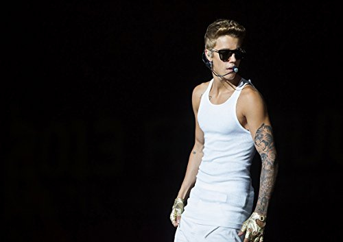 Poster Justin Bieber Tattoos Konzert Wand Kunst