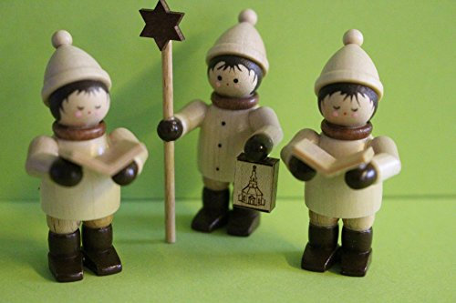 Romy Thiel Figur Sternsänger Mini Höhe 5,4 cm Natur Neuware Original aus dem Erzgebirge