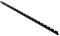 Exacompta - Réf. 75201E - Boîte de 100 reliures spirales en PVC noir 8 mm - permet de relier 20 à 40 feuilles de 80g format A4 ou A3 paysage - convient pour tout type de machine à relier à anneaux
