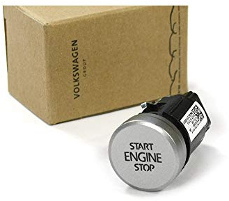 Start/Stopp-Schalter Drucktaster Zündung chrom seidenmatt 5K0959839BL88