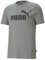Puma Ess Logo Tee Camiseta de Deporte, Medium Gray Heather, M Hombre