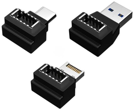 chenyang 3 Pack USB Frontpanel Adapter USB 3.1/USB 3.0/USB C auf USB 3.1 Typ-E Frontpanel Sockel Motherboard Header Adapter