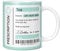 Mug Monster - Prescription for Tea Mug, Personalised Leaving Gift for Colleague - Ceramic Coffee Mug/Cup, Gift for Men or Women, Extra Large and Giant Mug Available, 20oz White Mug