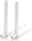 Bingfu Dual Band WiFi 2.4GHz 5GHz 5.8GHz 8dBi MIMO RP-SMA Antena Macho(paquete de 2) para WiFi Router Tarjeta de Red Inalámbrica Adaptador USB Cámara IP de Seguridad Monitor de Videovigilancia, Blanco