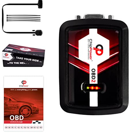 ChipPower Chiptuning OBD v4 geeignet für Dodge Ram 1500 DR/DH 3.7L V6 - kW Tuningbox Benzin Plug&Drive Chip Tuning Box Leistungssteigerung und weniger Verbrauch