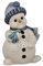 Goebel Schneemann Figur Meine Schneeflocke aus Steingut mit Kristallen, 66-704-15-1