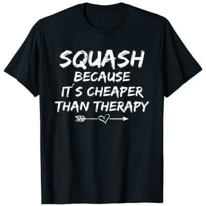 Squash Trainer Squash Spruch Outfit Squash Spieler T-Shirt