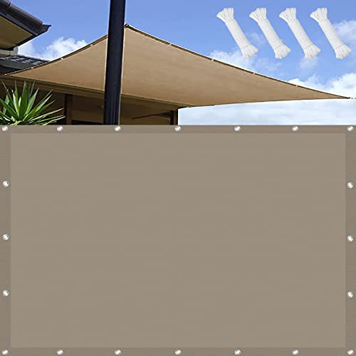 Tenda da Sole per Esterno 1 x 3 m Protezione Raggi UV 98% Materiale Parasole in tessuto con Occhielli e Fascetta per Giardino Terrazzo e Campeggio, Tortora