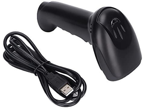 BT Drahtloser Barcode-Scanner, Handheld 2D QR-Code-Scanner, CMOS Automatischer Barcode-Scanner-Leser für Geschäfte, Supermärkte, Lager