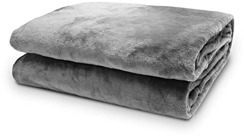 Yakimz Kuscheldecke Decke Flauschig Fleecedecke, Wohndecke Warm Winter Weich, Sofadecke, Decke Couch Blanket, Wohn- & Kuscheldecken, 220x240cm, Sofa überwurfdecke, Grau