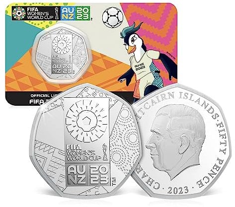 The Koin Club Womens World Cup 2023 Football Tournament Australia New Zealand BU 50p Coin