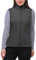 33,000ft Weste Damen Outdoor Leichte Softshell-Weste Ärmellose Jacke Winddichte Fleece Damenweste für Laufen Golf Wandern Dunkelgrau Heidekraut 44