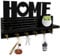 Bibykivn Portachiavi da Parete in Legno - HOME Décoration Appendi Chiavi a Muro Vintage, Appendichiavi da Muro in Legno con 6 Ganci, Multifunzione Decorativo per Lngresso, Corridoio, Ufficio (Nero)
