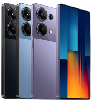 Xiaomi Poco M6 Pro Handy 120Hz 6.67 AMOLED Display, 8+256GB Smartphone mit Helio G99-Ultra Prozessor und 64MP AI Triple Kamera 5000mAh Akku 67W Turbo Charging (Lila Global Version)