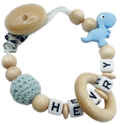 Individuell gestaltetes Babygeschenk mit Namen für Mädchen & Jungen personalisiertes Baby Geschenk (Blau)