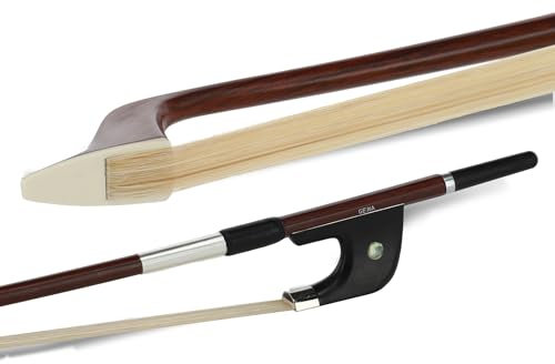 GEWA Bassbogen, Kontrabassbogen Carbon Student in Holzoptik, deutsches Modell, dunkelbraun 4/4