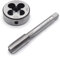 Aoyswuz 2 Pezzi Maschiatura e Rotondo M12 x 1,75 Macchina Vite Rubinetto HSS Maschi per Filettare, Set Filiera per Filettatura per Dado a Vite di Riparazione Filettatura (M12)