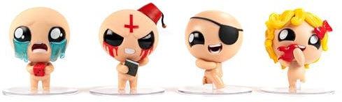 Maestro Media Ventures | The Binding of Isaac Four Souls 4 Figure Pack S1 | Accessoire De Figurines De Collection, 4 Figurines Précolorées De 2.5 Pouces