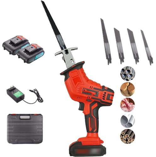 MAYFABD Sierra Eléctrica para Huesos 24V Sierra Carnicero para Cortar Huesos Jamon Congelar Carne Multifunción Sierra con Batería y Cuchilla Cargador Rápido para Costillas Manitas,A