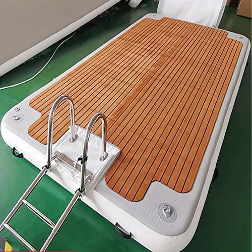 Water Inflatable Dock,Floating Inflatable Island, Inflatable Dock Floating Platform,Thickened Air Cloth Floating Fishing Dock Gymnastics Mat Water Mat