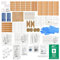 180 Piece Refill First Aid Kit Refill - Includes Eyewash, 2 x Cold (Ice) Packs and Emergency Car Blanket for Home, Office, Caravan, Workplace, Travel