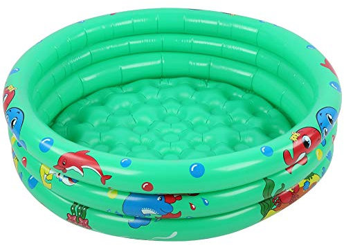 Piscina gonfiabile per bambini, piccola piscina per bambini, piscina gonfiabile rotonda per bambini per esterni e interni (Green 150cm)