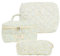 GSenhui Lot de 3 trousses de maquillage - Trousse de toilette esthétique - Motif floral - Pour femme - Joli sac de beauté - Grand voyage, M1., Mallette cosmétique