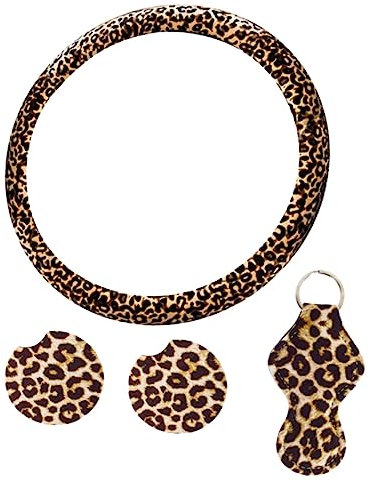 SEWOART Auto Lenkrad Abdeckung Lenkradschutz Für Auto Innendekor Stoffmaterial Rutschfest Warm Und Langlebig