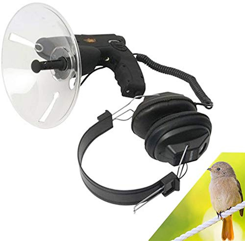 YIHANSS OZZKI Parabolic Microphone Monocular, Sound Amplifier Spy Ear Bionic Listening Device, Long Range Listening Device up to 300 FT 8X Magnification for Birds Listening T