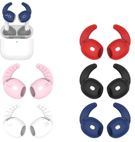 5 pares de tapones de silicona adecuados para Airpods 4, auriculares BT de silicona antideslizante, cubierta protectora para auriculares, almohadillas de repuesto para auriculares